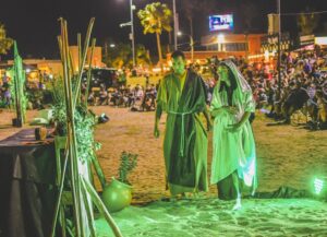 EMOTIVO PESEBRE VIVIENTE EN LA PLAYA CENTRAL